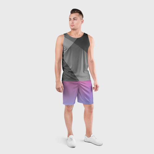 Мужские шорты спортивные Восход солнца, цвет 3D печать - фото 4