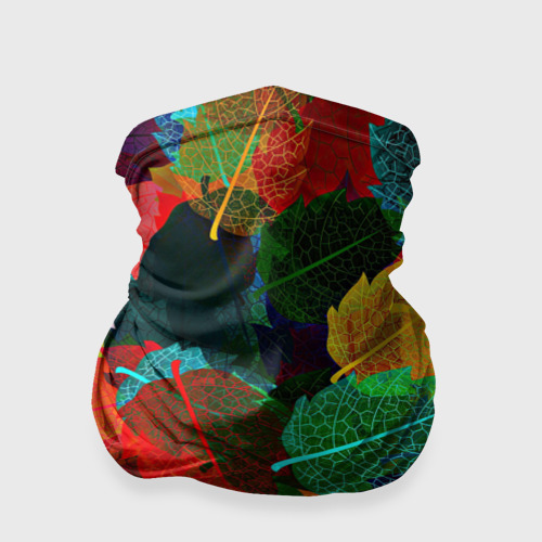 Бандана-труба 3D Abstract Autumn Leaves, цвет 3D печать