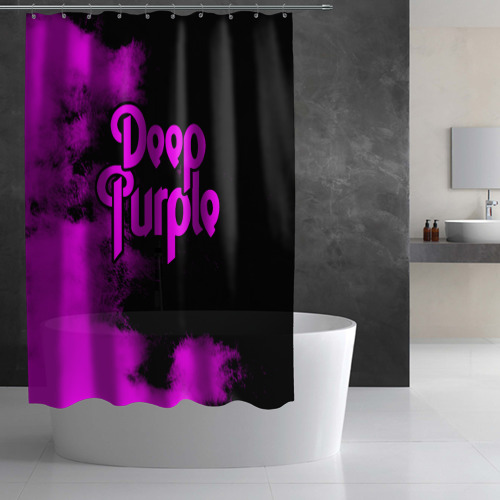 Штора 3D для ванной Deep Purple - фото 3