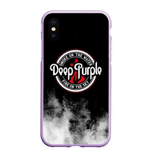 Чехол для iPhone XS Max матовый Deep Purple, цвет сиреневый