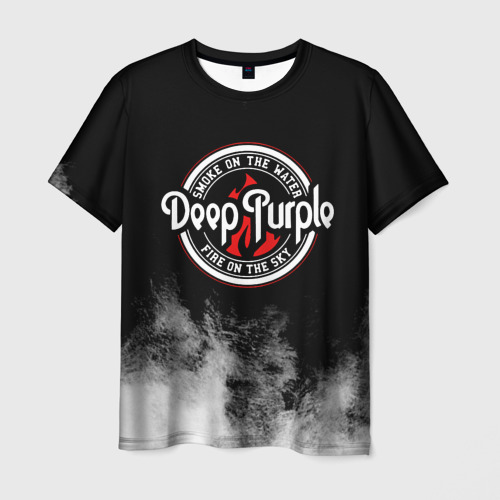 Мужская футболка с принтом Deep Purple, вид спереди №1