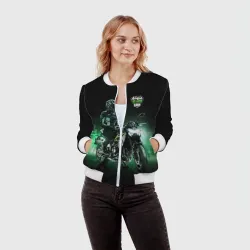 Женский бомбер 3D Kawasaki Ninja Cup - фото 2