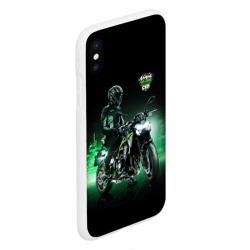 Чехол для iPhone XS Max матовый Kawasaki Ninja Cup - фото 2