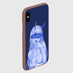 Чехол для iPhone XS Max матовый Zero Two Senpai - фото 2