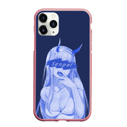 Чехол для iPhone 11 Pro Max матовый Zero Two Senpai