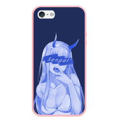 Чехол для iPhone 5/5S матовый Zero Two Senpai