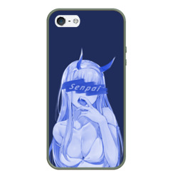 Чехол для iPhone 5/5S матовый Zero Two Senpai