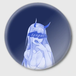 Значок Zero Two Senpai