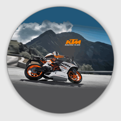 Круглый коврик для мышки KTM Racing team