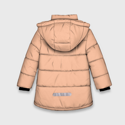 Зимняя куртка для девочек 3D Нужно Больше Кофе, цвет светло-серый - фото 2
