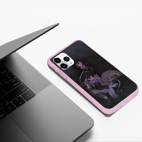 Чехол для iPhone 11 Pro Max матовый Осаму Дазай/ Чуя Накахара, цвет розовый - фото 5