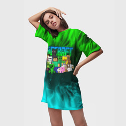 Платье-футболка 3D Minecraft Майнкрафт - фото 2