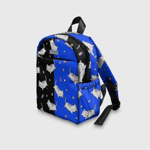 Детский рюкзак 3D с принтом КИСЫ, вид сбоку #3
