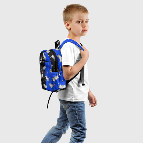 Детский рюкзак 3D с принтом КИСЫ, вид сзади #1