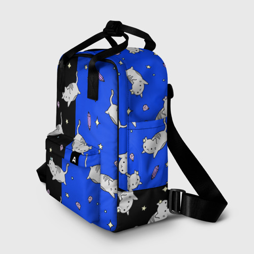 Женский рюкзак 3D с принтом КИСЫ, фото на моделе #1