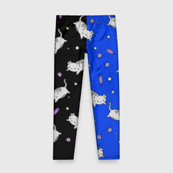 Детские леггинсы 3D Кисы паттерн 