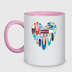 Кружка двухцветная Sup serfing love