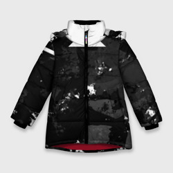Зимняя куртка для девочек 3D Гранж-абстакция