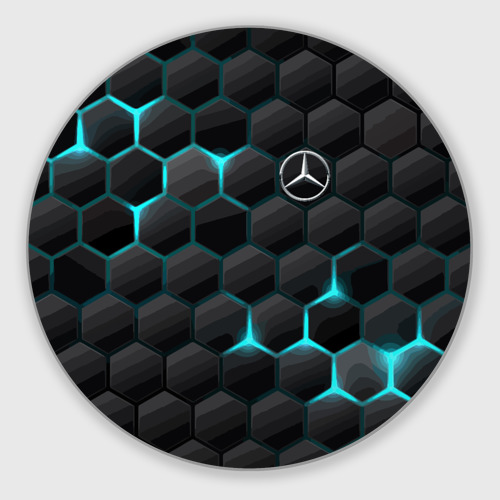 Круглый коврик для мышки Mercedes-Benz