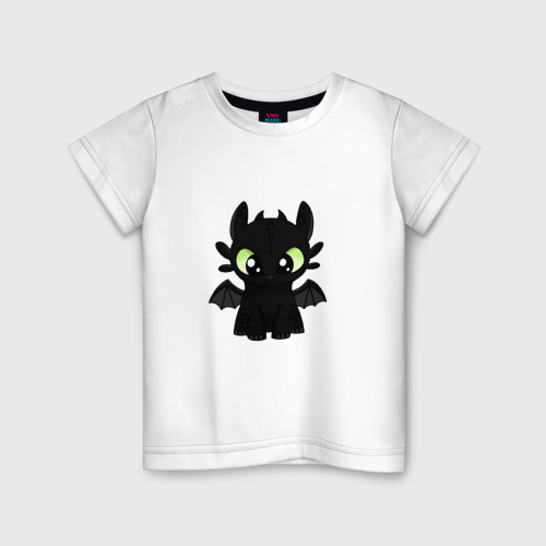 Детская футболка хлопок Беззубик, цвет белый