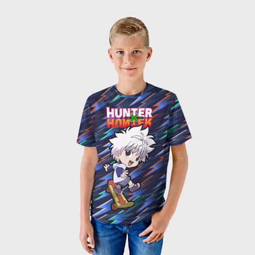 Детская футболка 3D Киллуа Hunter x Hunter, цвет 3D печать - фото 3