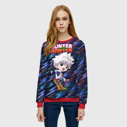 Женский свитшот 3D Киллуа Hunter x Hunter - фото 2