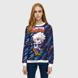 Женский свитшот 3D Киллуа Hunter x Hunter - фото 2