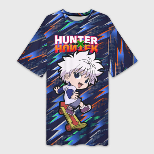 Платье-футболка 3D Киллуа Hunter x Hunter, цвет 3D печать