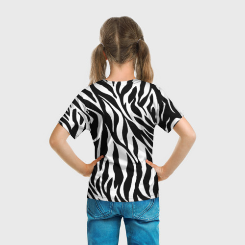 Детская футболка 3D Зебра, цвет 3D печать - фото 6