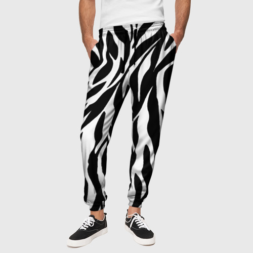 Мужские брюки 3D Зебра, цвет 3D печать - фото 4