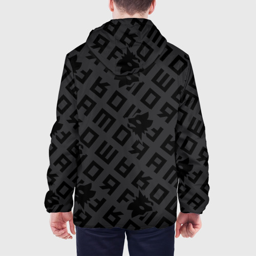Мужская куртка 3D AS Roma Black 2022-23, цвет 3D печать - фото 5