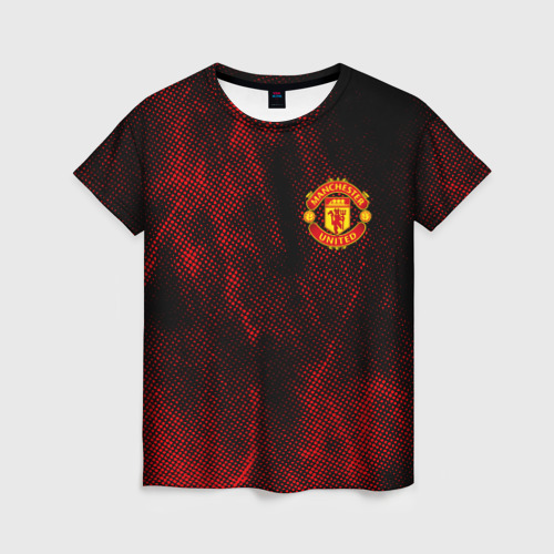 Женская футболка 3D Manchester united, цвет 3D печать
