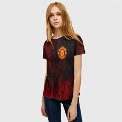 Женская футболка 3D Manchester united - фото 2