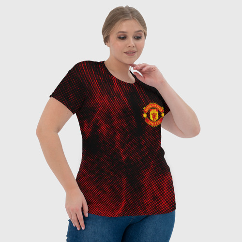 Женская футболка 3D Manchester united, цвет 3D печать - фото 6