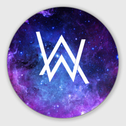 Круглый коврик для мышки Alan Walker