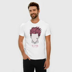 Мужская футболка хлопок Slim Розовые волосы Hunter - фото 2