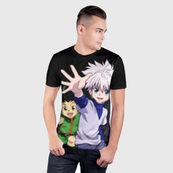 Мужская футболка 3D Slim Охотник Hunter Киллуа Золдик - фото 2