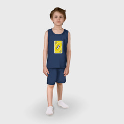 Детская пижама с шортами хлопок Уно карта реверса - фото 2