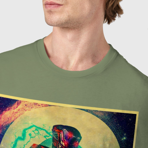 Мужская футболка хлопок Destiny, цвет авокадо - фото 6
