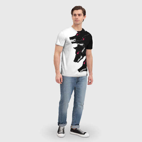 Мужская футболка 3D Волки, цвет 3D печать - фото 5