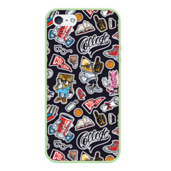 Чехол для iPhone 5/5S матовый Pop art