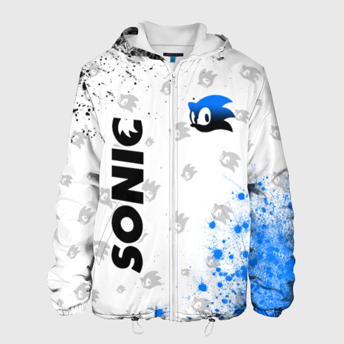 Мужская куртка 3D с принтом СОНИК / SONIC, вид спереди #2