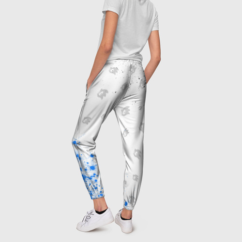 Женские брюки 3D с принтом СОНИК / SONIC, вид сзади #2