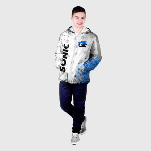 Мужская куртка 3D с принтом СОНИК / SONIC, фото на моделе #1