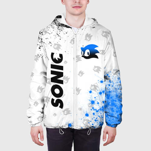 Мужская куртка 3D с принтом СОНИК / SONIC, вид сбоку #3