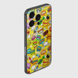 Чехол для iPhone 16 Pro силиконовый с защитой камеры Pop art - фото 2