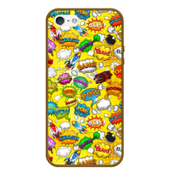 Чехол для iPhone 5/5S матовый Pop art