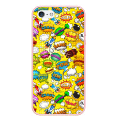 Чехол для iPhone 5/5S матовый Pop art