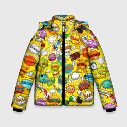 Зимняя куртка для мальчиков 3D Pop art