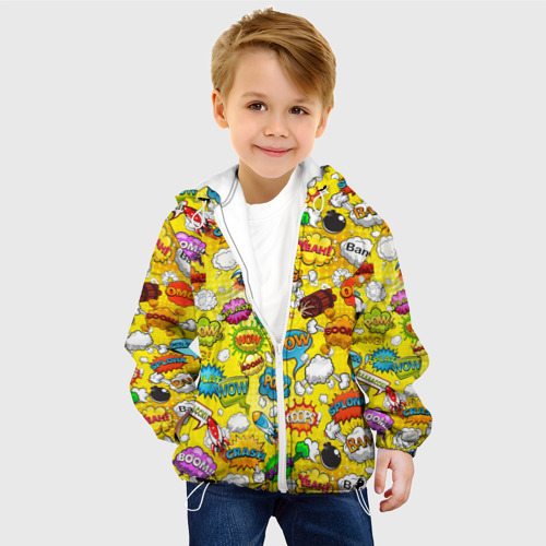 Детская куртка 3D Pop art, цвет белый - фото 3